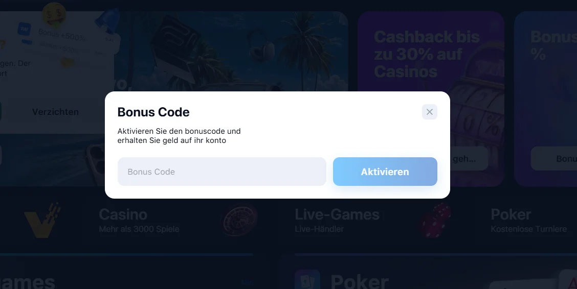 Promo code 1Win